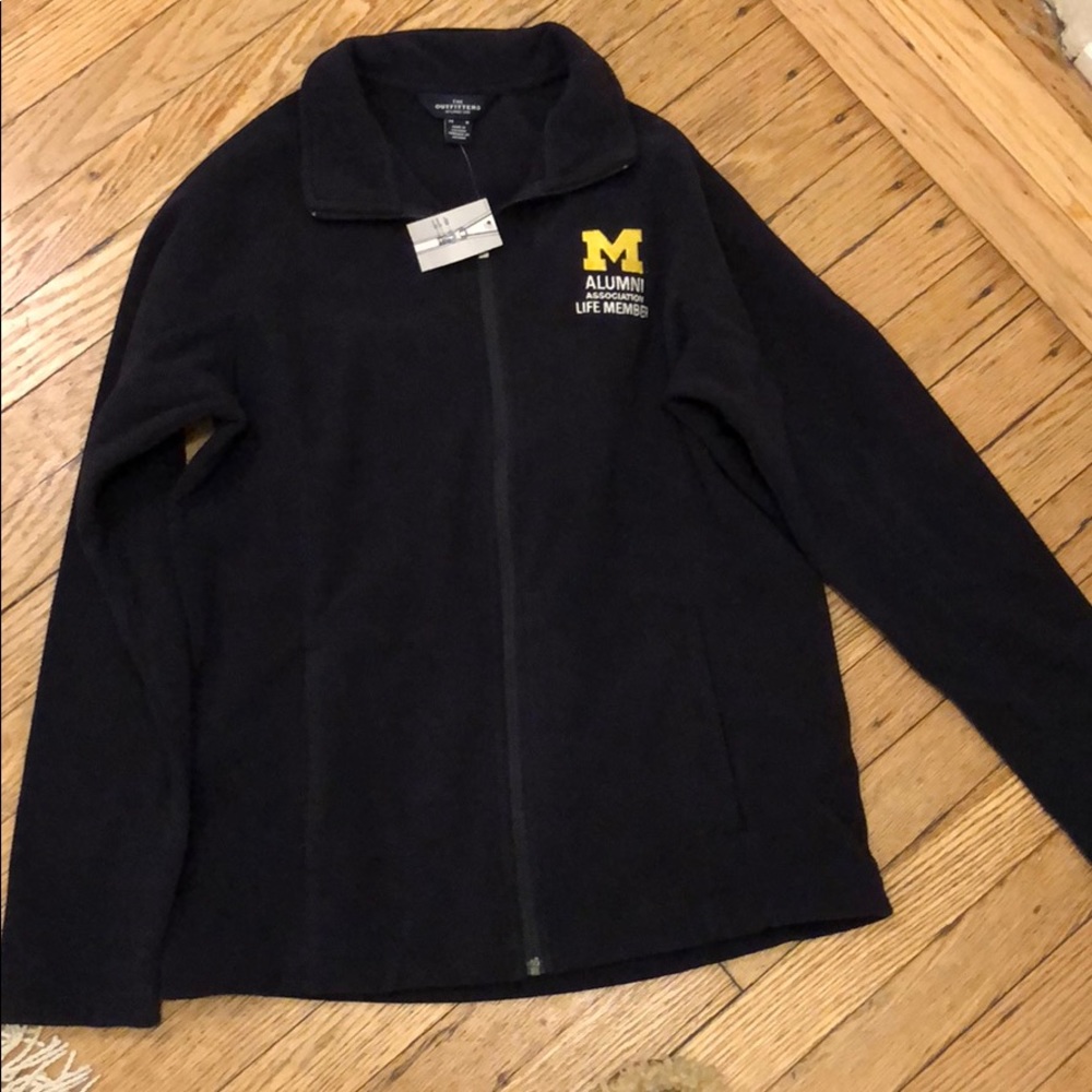 University of Michigan fleece, with tags